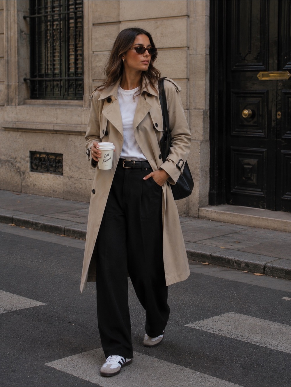 Classic Women’s Beige Trench Coat Size S
